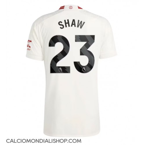 Maglie da calcio Manchester United Luke Shaw #23 Terza Maglia 2023-24 Manica Corta